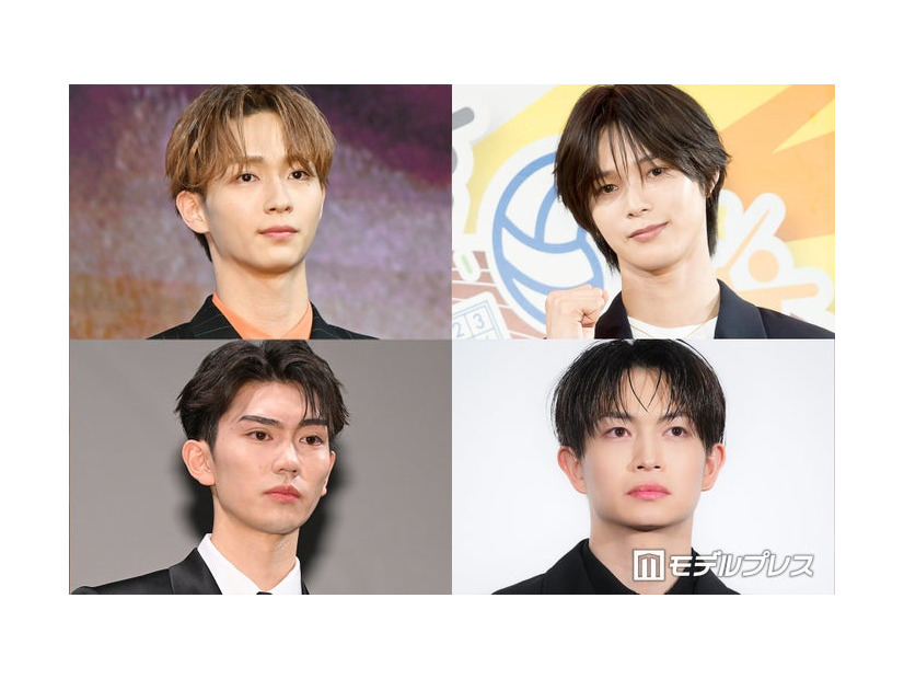 （上段左上より）野村康太、K、綱啓永、樋口幸平（C）モデルプレス
