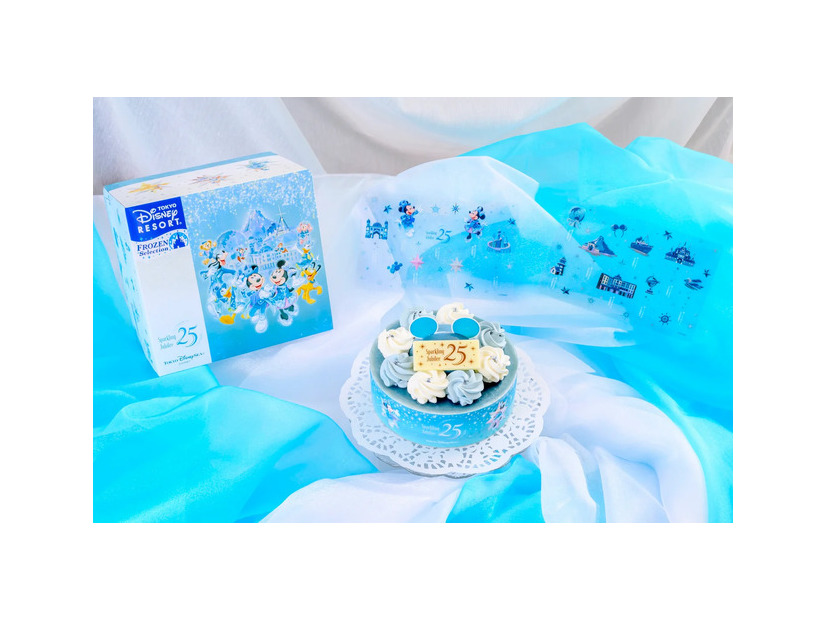 フローズンセレクション　ケーキ　東京ディズニーシー25周年“スパークリング・ジュビリー”©Disney ©Disney/Pixar