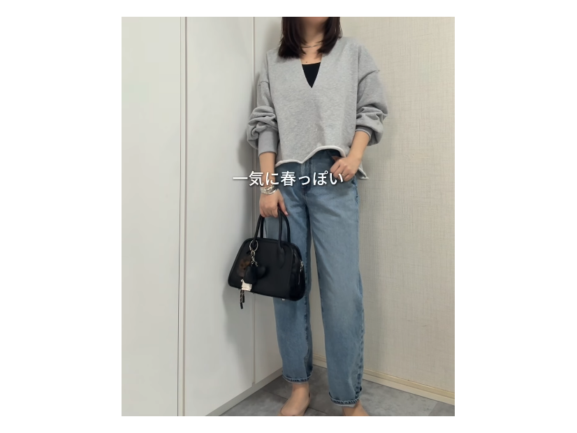 春夏デニムは決めた？足首が出る【GU】ストレートジーンズは、デイリーコーデに活躍しそう！【40代の毎日コーデ】