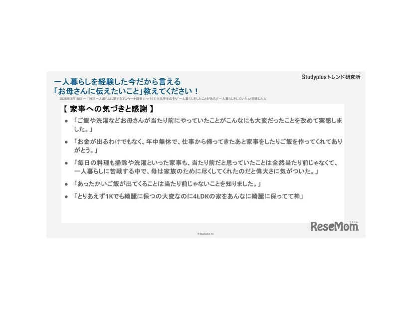今だから伝えたい、お母さんへのメッセージ