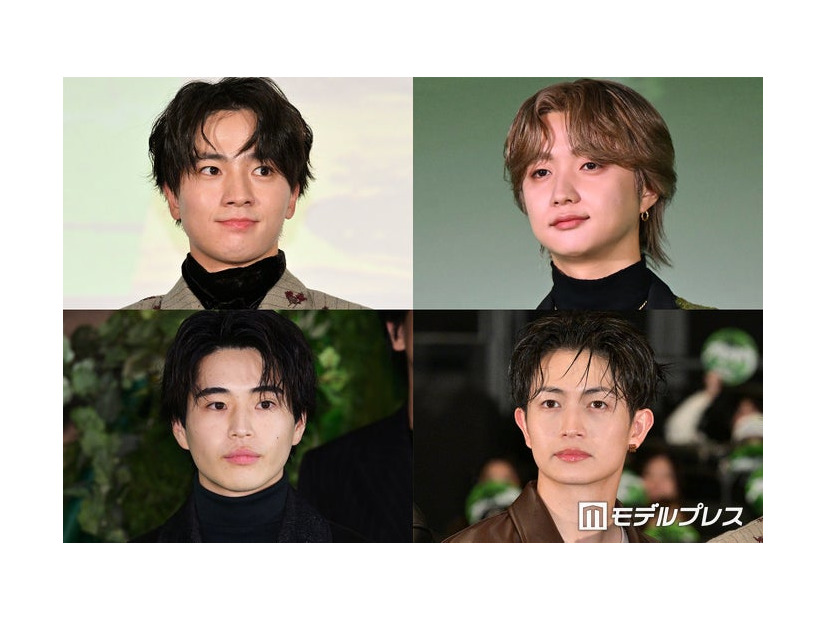 （上段左上から）木戸大聖、JUNON、綱啓永、中沢元紀（C）モデルプレス