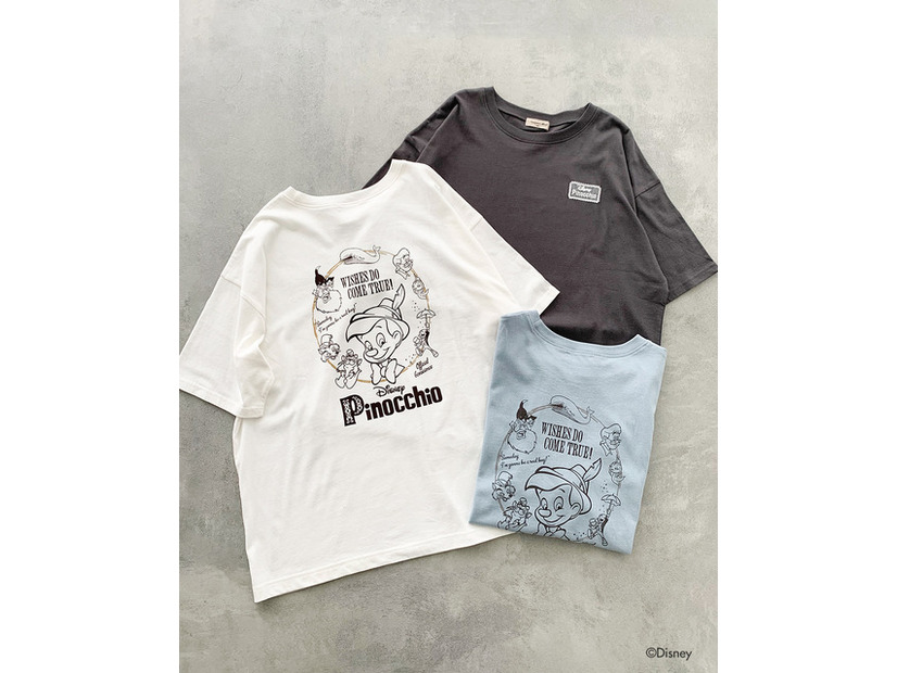 ピノキオ／バックプリントTシャツ　各￥3,850