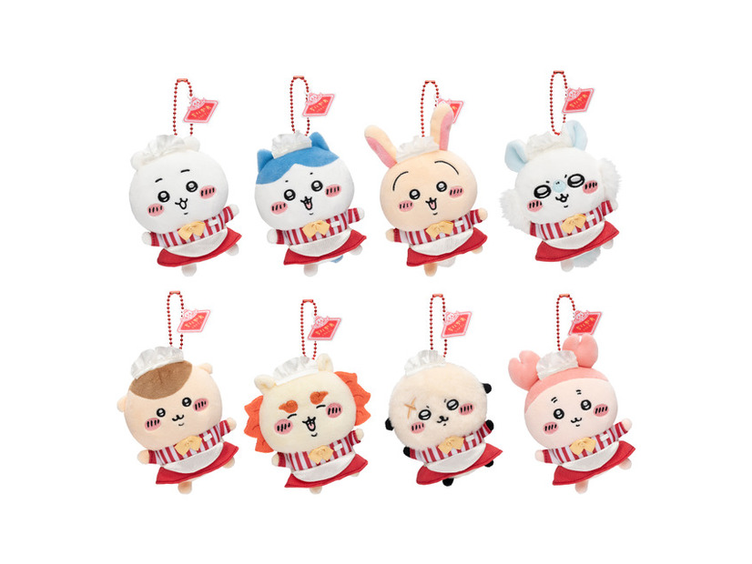 ちいかわレストランオリジナルグッズホール担当なマスコット(全8種)各\1,540（税込）