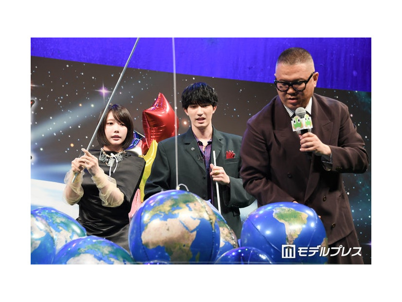 『新劇場版☆ケロロ軍曹 復活して速攻地球滅亡の危機であります！』完成披露試写会に出席したあの、ジェシー、長谷川忍（C）モデルプレス