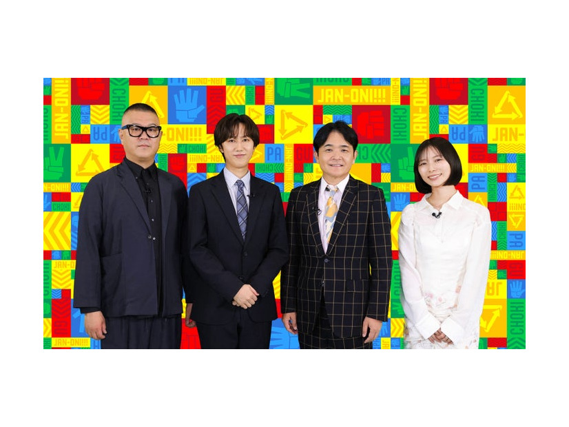 （左から）長谷川忍、阿部亮平、ノブ、朝日奈央（C）フジテレビ