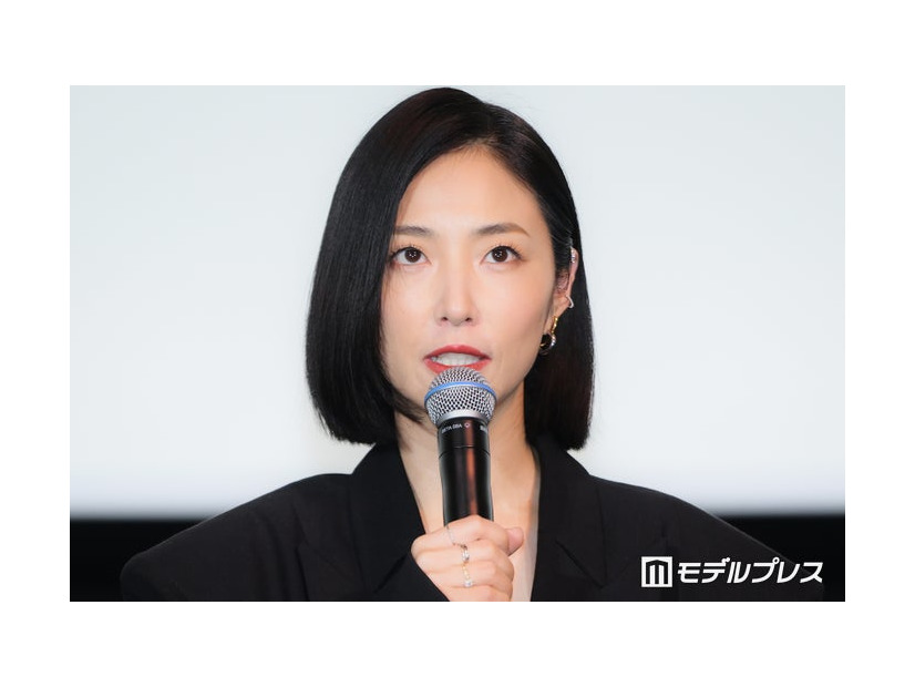 「FUJIKO」公開記念舞台挨拶に出席したMEGUMI（C）モデルプレス