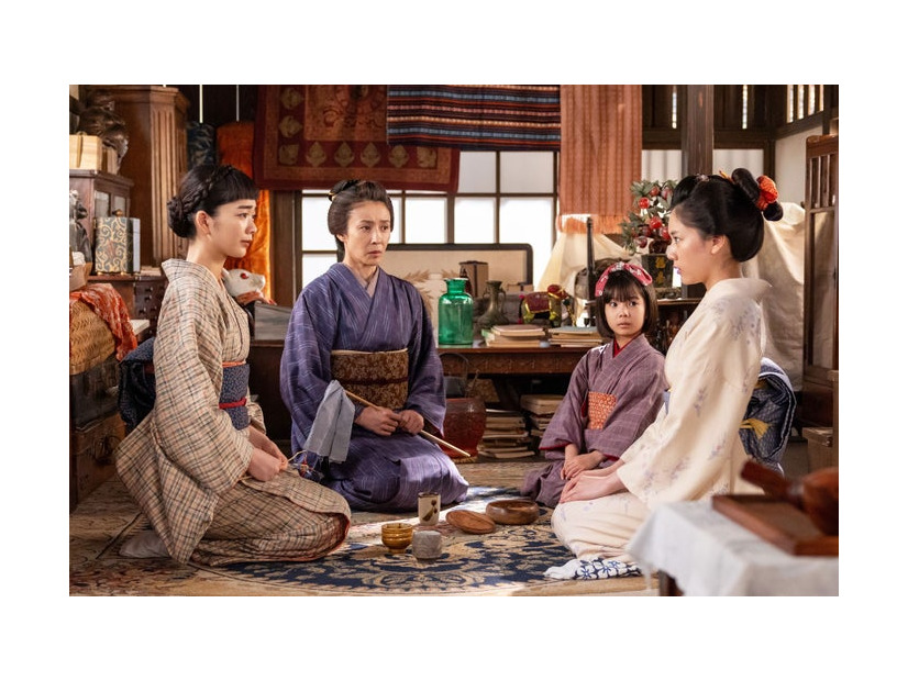 見上愛、水野美紀、英茉、早坂美海「風、薫る」第56話（C）NHK