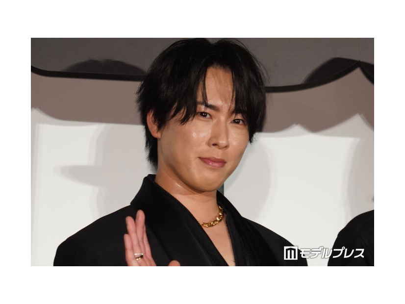 「黒牢城」初日舞台挨拶に出席した宮舘涼太（C）モデルプレス