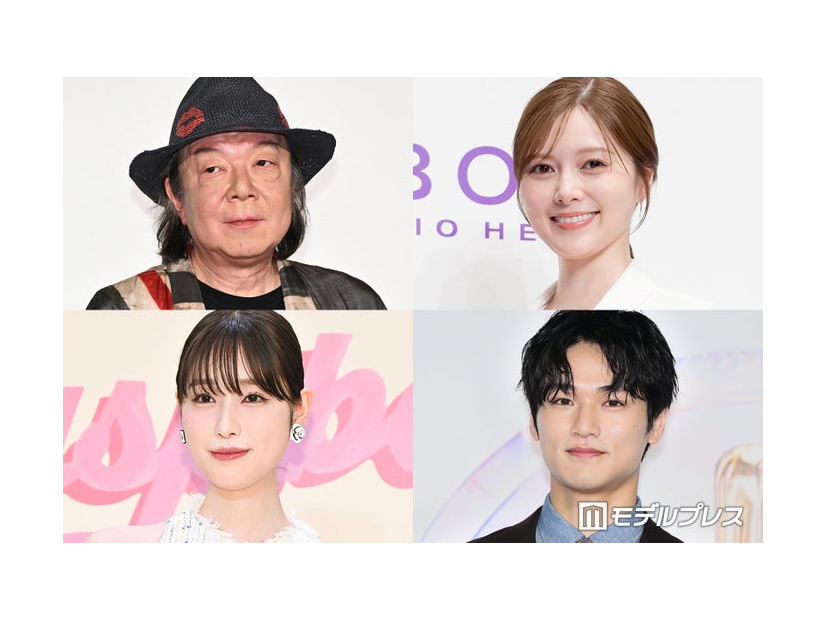 （上段左から時計回り）古田新太、白石麻衣、中川大輔、高橋ひかる（C）モデルプレス