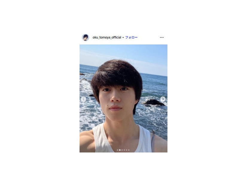 奥智哉Instagramより