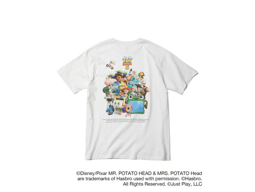 【トイ・ストーリー5】大集合Tシャツ（WHITE）：5,555円（税込）※555点の抽選販売となります。