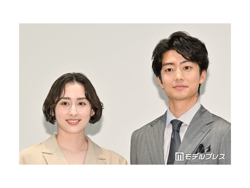 「一緒にごはんをたべるだけ」先行試写会＆制作発表記者会見に出席した早見あかり、伊藤健太郎（C）モデルプレス