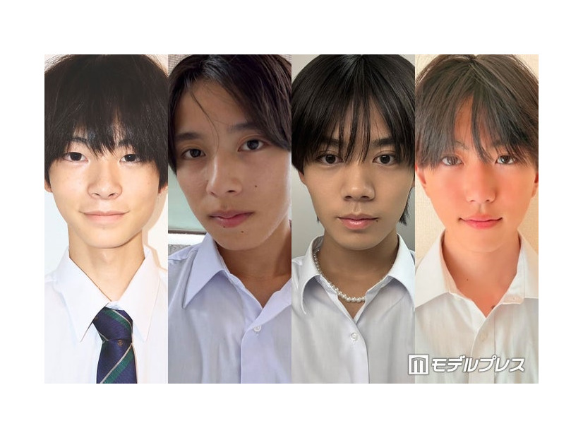 「高一ミスターコン2026」暫定上位4人（提供写真）