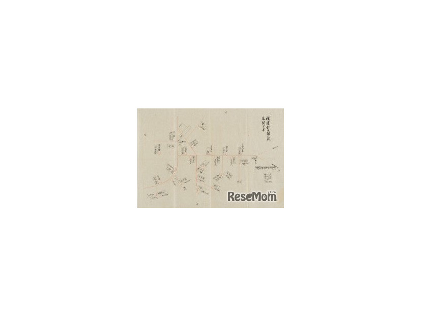 「横浜麁絵図」万延元年（1860）横浜開港資料館寄託