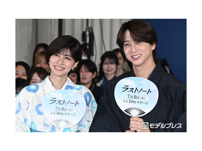 「ラストノート」七夕トークイベントに出席した内田有紀、寺西拓人（C）モデルプレス