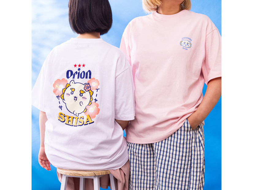 「ちいかわ×オリオンビール」デザインTシャツ／©Orion ©nagano ©nagano / chiikawa committee