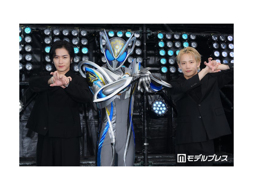 「仮面ライダーマイス」制作発表記者会見に出席した川村壱馬、浦川翔平（C）モデルプレス