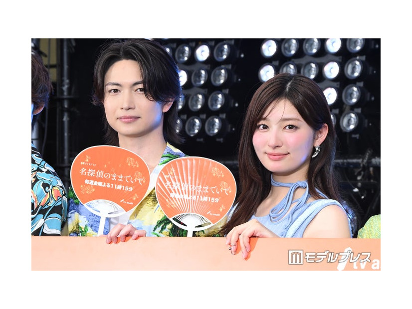 「名探偵のままでいて」ポッドキャスト公開収録に出席した綱啓永、吉川愛（C）モデルプレス