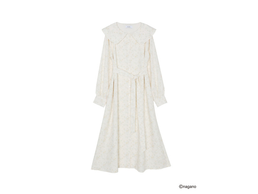 【ちいかわ/dazzlin　specialcollection】フラワーパターンワンピース