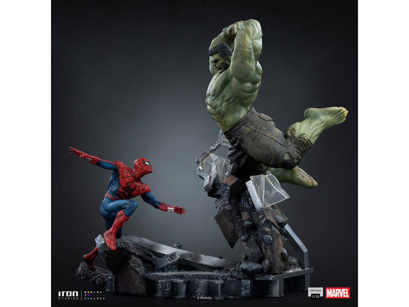 『マーベル』 【アイアン・スタジオ　スタチュー】「アートスケール」1/10スケール　スパイダーマン vs ハルク