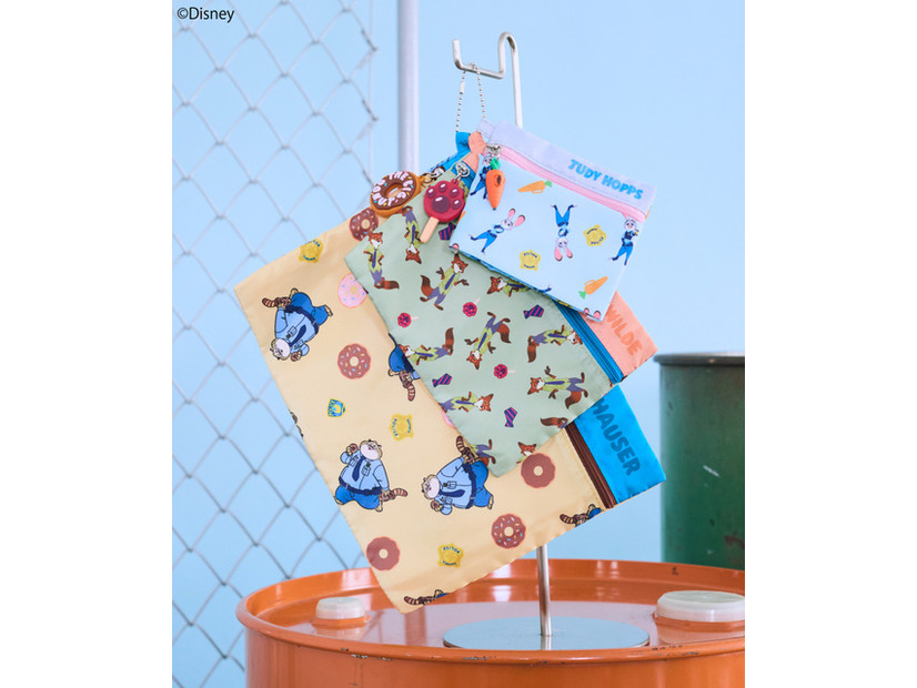 ラバーチャーム付き3連ポーチ/Zootopia　￥3,300