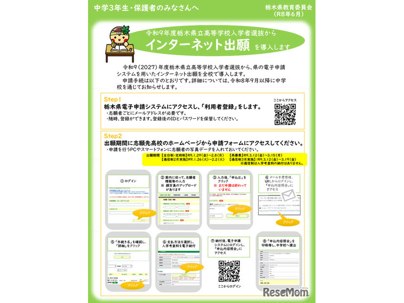 インターネット出願について