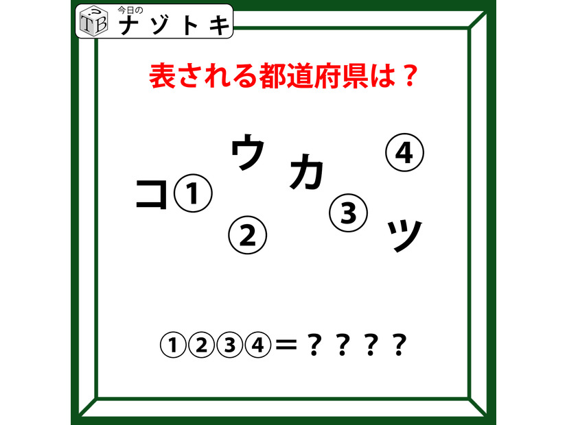 クイズです！「図が示す都道府県は？」位置関係の法則を考えましょう【難易度LV.２・中辛】