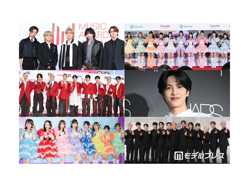 （上段左から）STARGLOW・＝LOVE （中段左から）JO1・志尊淳（下段左から）CUTIE STREET・SEVENTEEN（C）モデルプレス