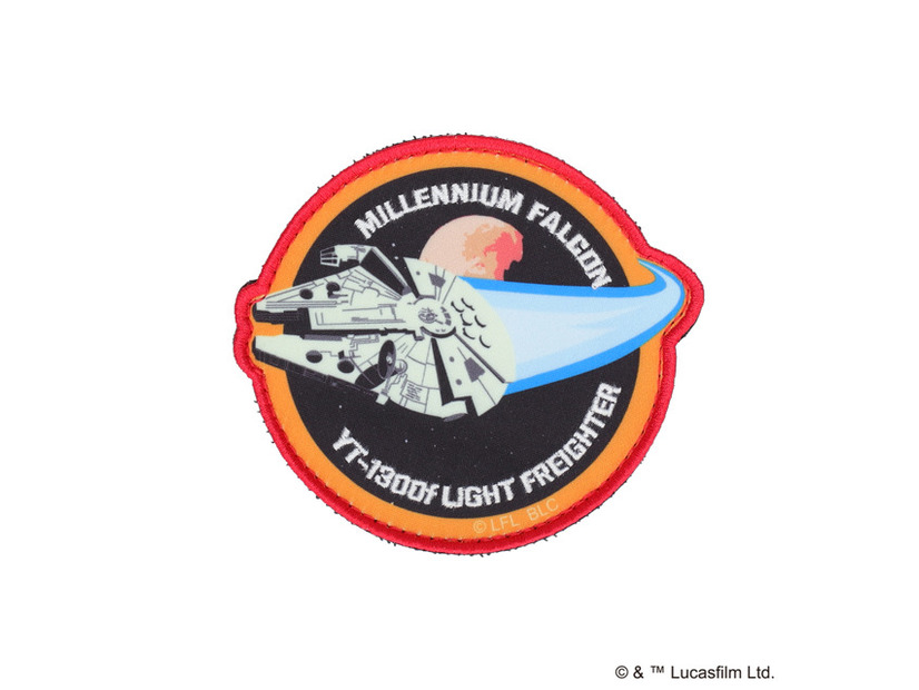 【池袋限定商品】STAR WARS eLab プリント刺繍ワッペン ミレニアム・ファルコン 池袋限定