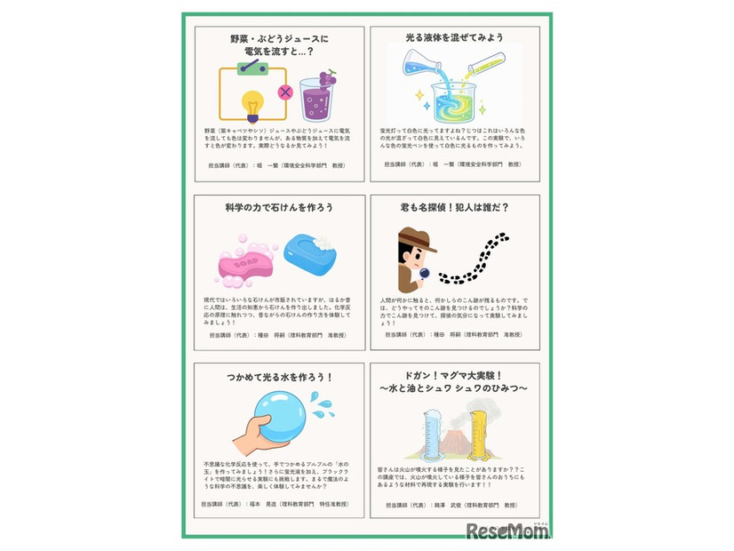 中学生のための楽しいかがく教室