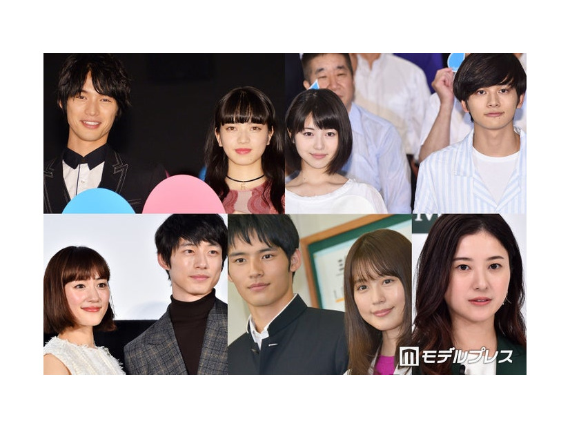 （上段左から）福士蒼汰、小松菜奈、浜辺美波、北村匠海（下段左から）綾瀬はるか、坂口健太郎、水上恒司、有村架純、吉高由里子（C）モデルプレス