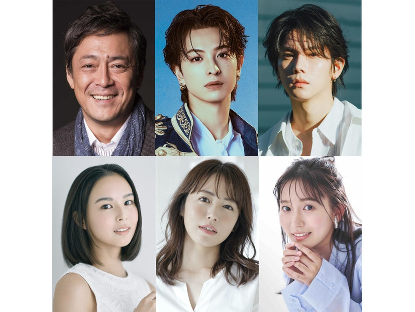 （上段左から）デビット伊東、木村慧人、YU（下段左から）白河れい、磯山さやか、志田音々（提供写真）