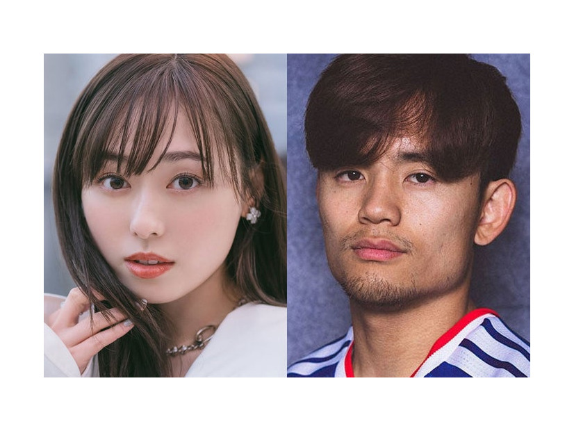 福原遥（C）モデルプレス、久保建英／Photo by Getty Images