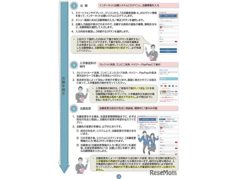 インターネット出願システム利用案内リーフレット