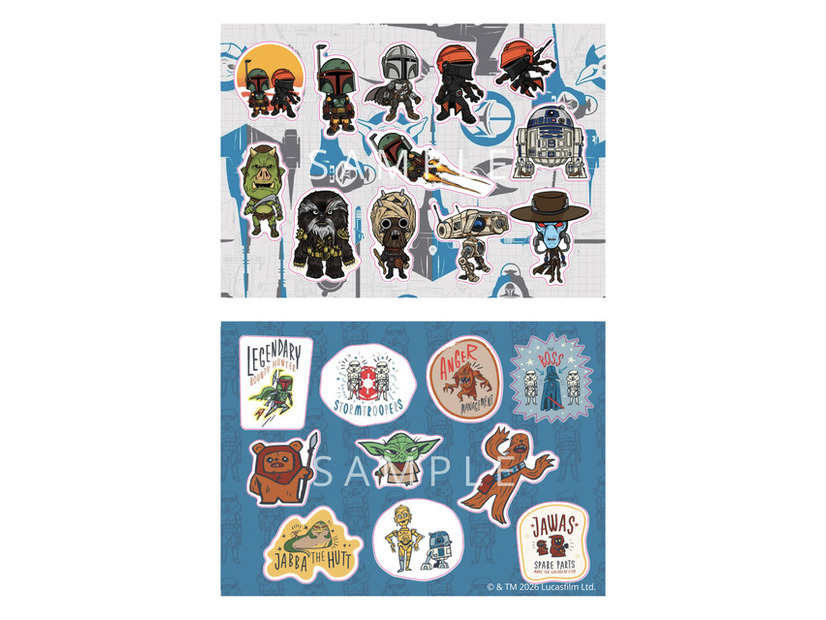 『マンダロリアンとグローグー　ポストカード＆ステッカーブック』1760円 (C) & TM 2026 Lucasfilm Ltd.
