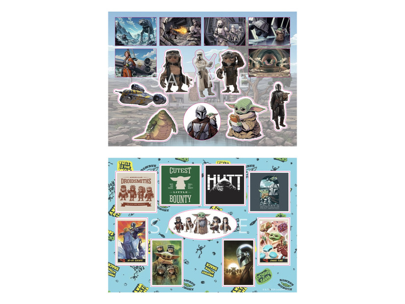 『マンダロリアンとグローグー　ポストカード＆ステッカーブック』1760円 (C) & TM 2026 Lucasfilm Ltd.