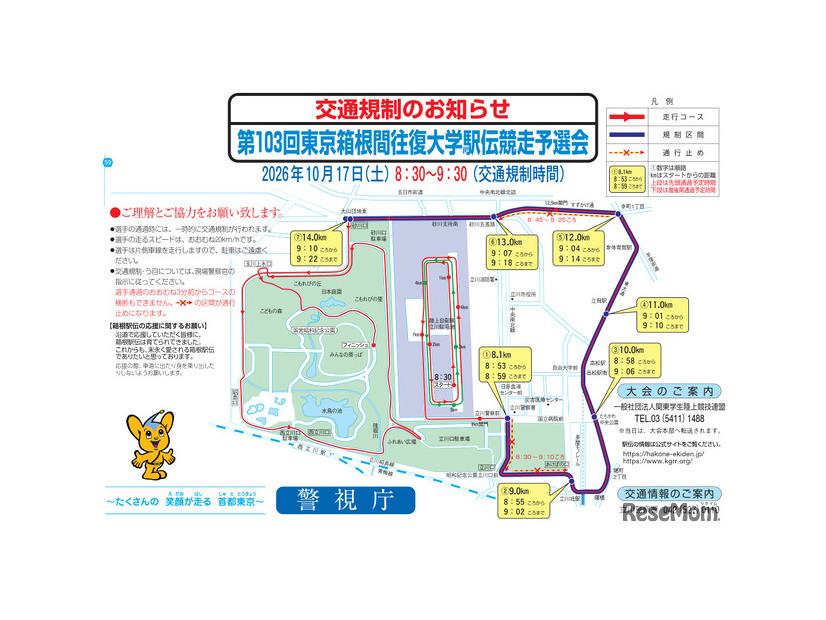 第103回東京箱根間往復大学駅伝競走予選会