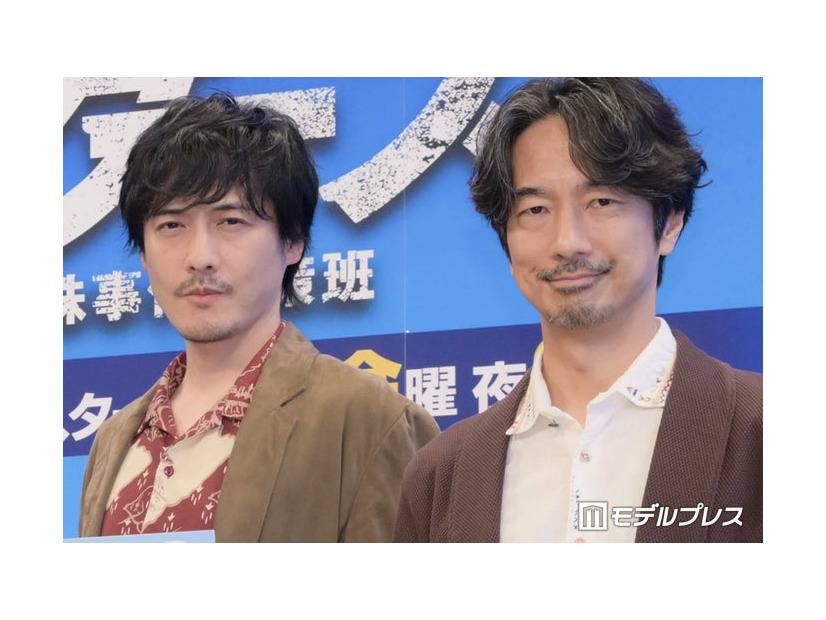 ドラマ9「ボーダーズ 警視庁特殊事件対策班」記者会見に出席した中村俊介、眞島秀和（C）モデルプレス