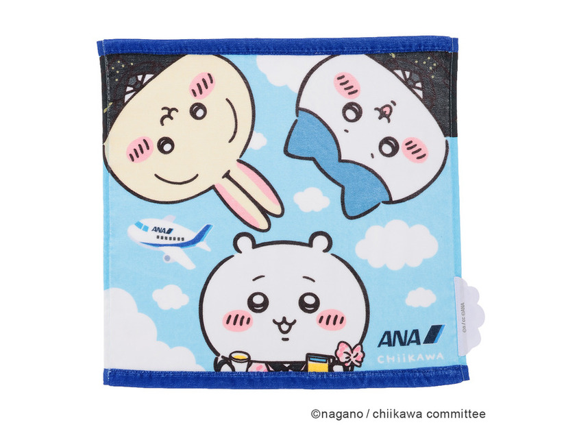 ＜ちいかわ×ANA＞タオルハンカチ／800円（税別）