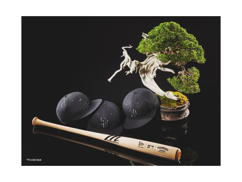ニューエラ×MLB×TRADMAN’S BONSAI、初のトリプルコラボキャップ発売　「atmoscon 2026」限定展開