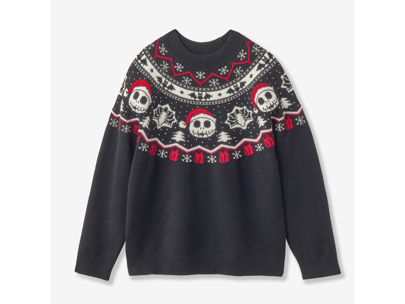 ユニセックスクリスマスニット「ナイトメアー・ビフォア・クリスマス／ジャック」11,900円© Disney