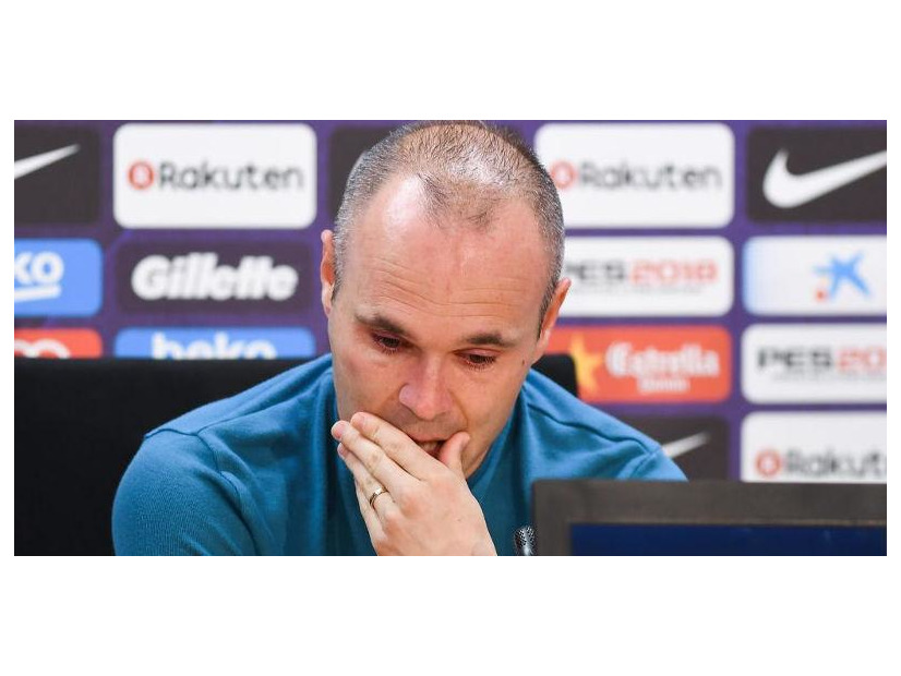 イニエスタ、涙の別れ…「最後のシーズン」と明言