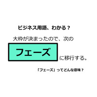 ビジネス用語「フェーズ」ってどんな意味？