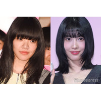 あいみょん＆TWICEモモ、韓国プリクラで被り物2ショット「尊い」「ビジュ最強すぎる」と反響