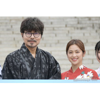 中村アン・小澤征悦・Aぇ! group小島健・影山優佳ら、七夕の願い事明かす 華やか浴衣姿でドラマヒット祈願【こんばんは、朝山家です。】
