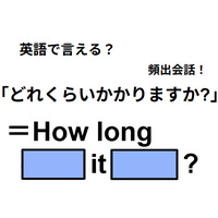 英語で「どれくらいかかりますか？」はなんて言う？