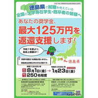 若者の地元定着を促進「奨学金返還支援制度」徳島県