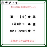 クイズです！「カッコの法則を推理して導きましょう」どんな言葉になるでしょう？【難易度LV３.・中辛】
