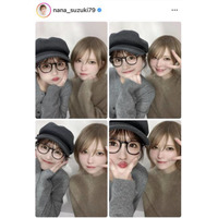 鈴木奈々、益若つばさとの仲良しSHOTに反響「２人ともめちゃめちゃ可愛い」「仲いいね」