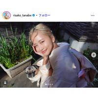 「テラハ」田辺莉咲子「1番高いお買い物」愛車との写真公開「かっこよすぎ」「イメージぴったり」の声